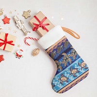 Hawaii Turtles Pattern Special Blue Christmas Stocking - Polynesian Pride