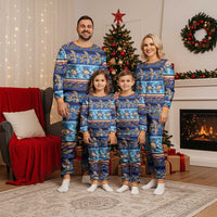 Hawaii Turtles Pattern Special Blue Christmas Pajama Set LT01 - Polynesian Pride