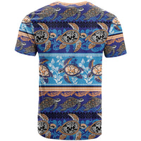 Hawaii Turtles Pattern Special Blue T Shirt - Polynesian Pride