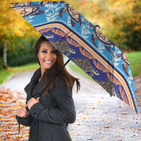 Hawaii Turtles Pattern Special Blue Umbrella - Polynesian Pride