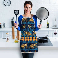 Hawaii Turtles Starfish Unique Pattern Apron LT01 - Polynesian Pride