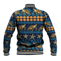 Hawaii Turtles Starfish Unique Pattern Baseball Jacket LT01 - Polynesian Pride