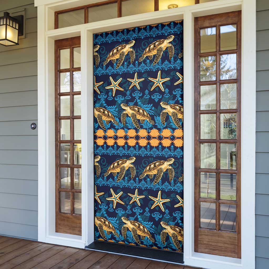 Hawaii Turtles Starfish Unique Pattern Door Cover LT01 - Polynesian Pride