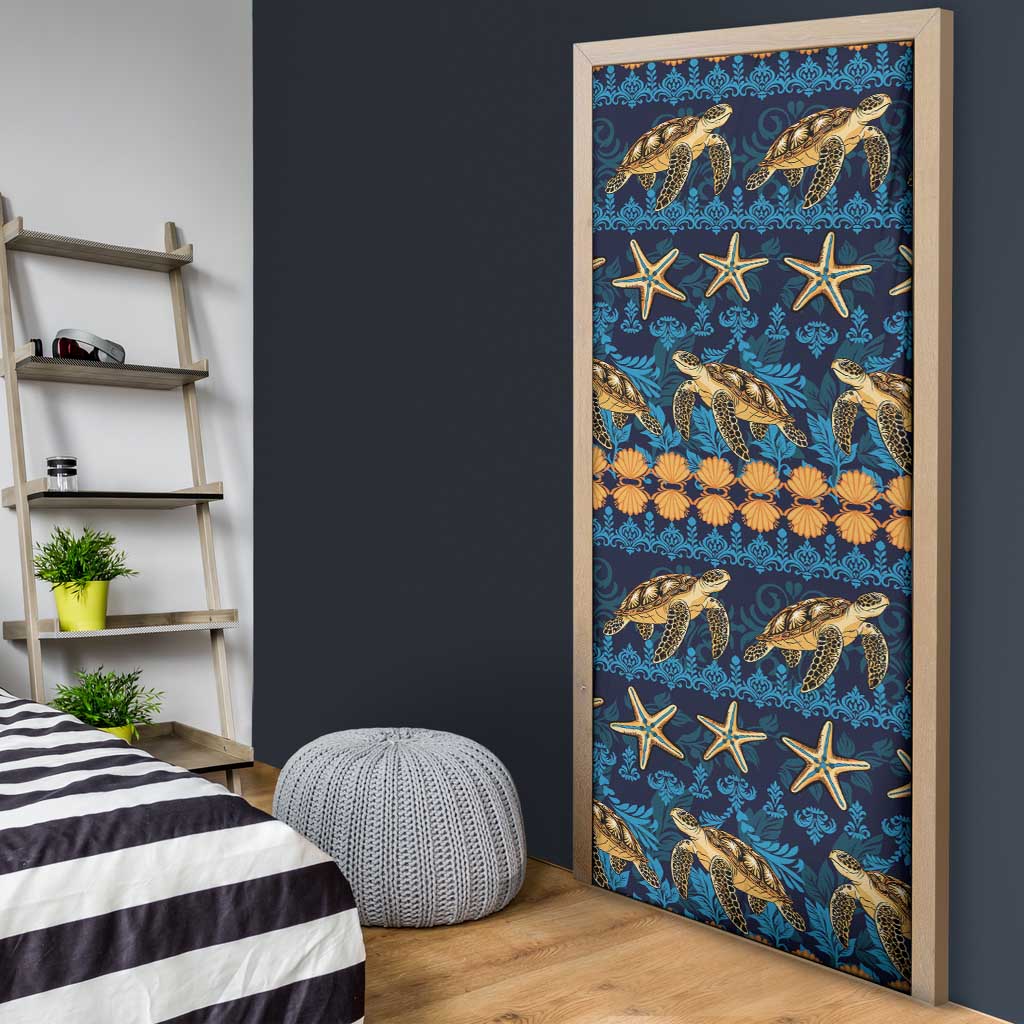 Hawaii Turtles Starfish Unique Pattern Door Cover LT01 - Polynesian Pride