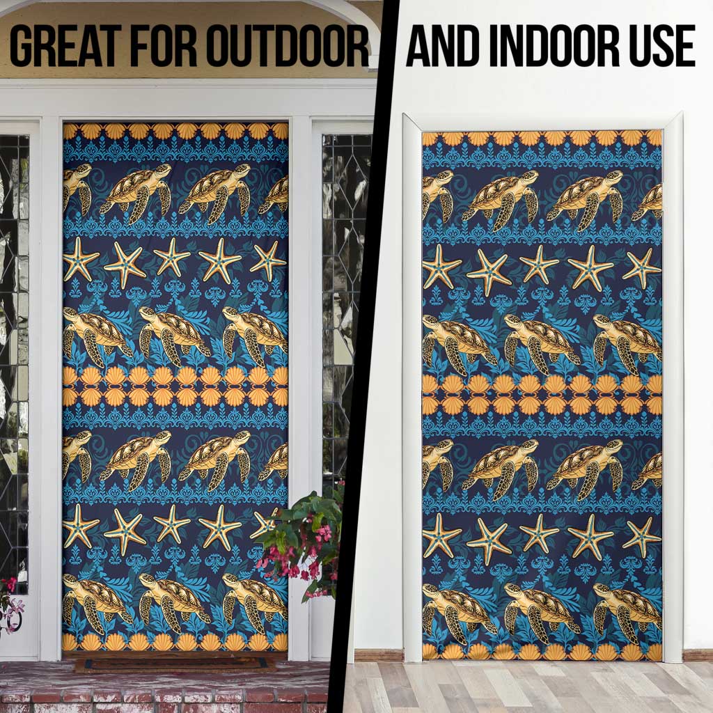 Hawaii Turtles Starfish Unique Pattern Door Cover LT01 - Polynesian Pride