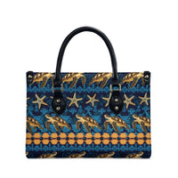 Hawaii Turtles Starfish Unique Pattern Leather Bag - Polynesian Pride