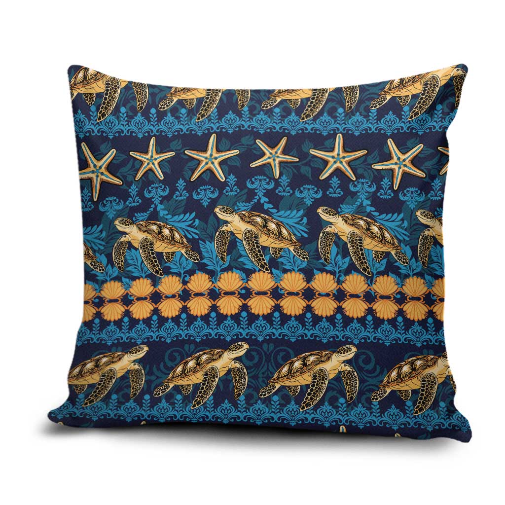 Hawaii Turtles Starfish Unique Pattern Pillow Cover - Polynesian Pride