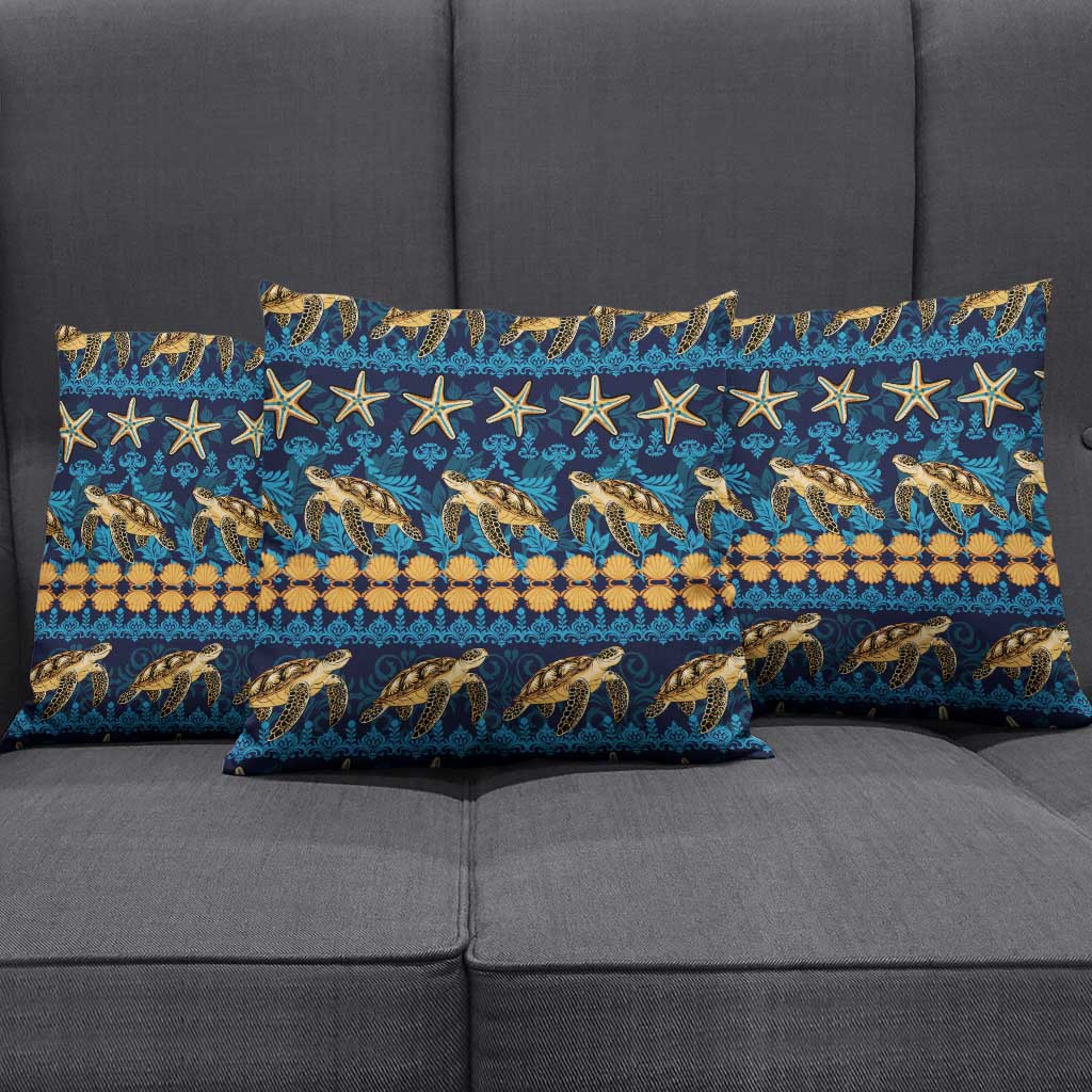 Hawaii Turtles Starfish Unique Pattern Pillow Cover - Polynesian Pride