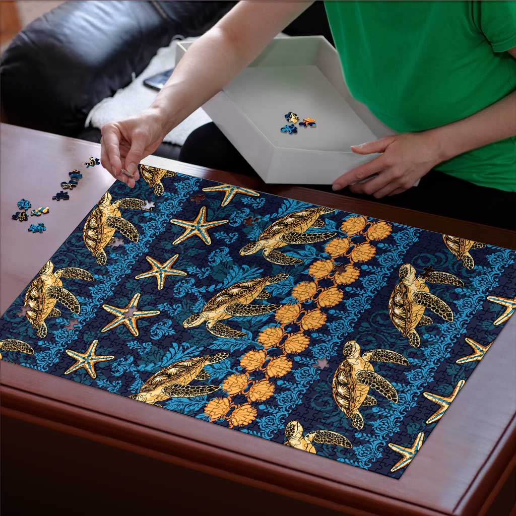 Hawaii Turtles Starfish Unique Pattern Puzzle LT01 - Polynesian Pride