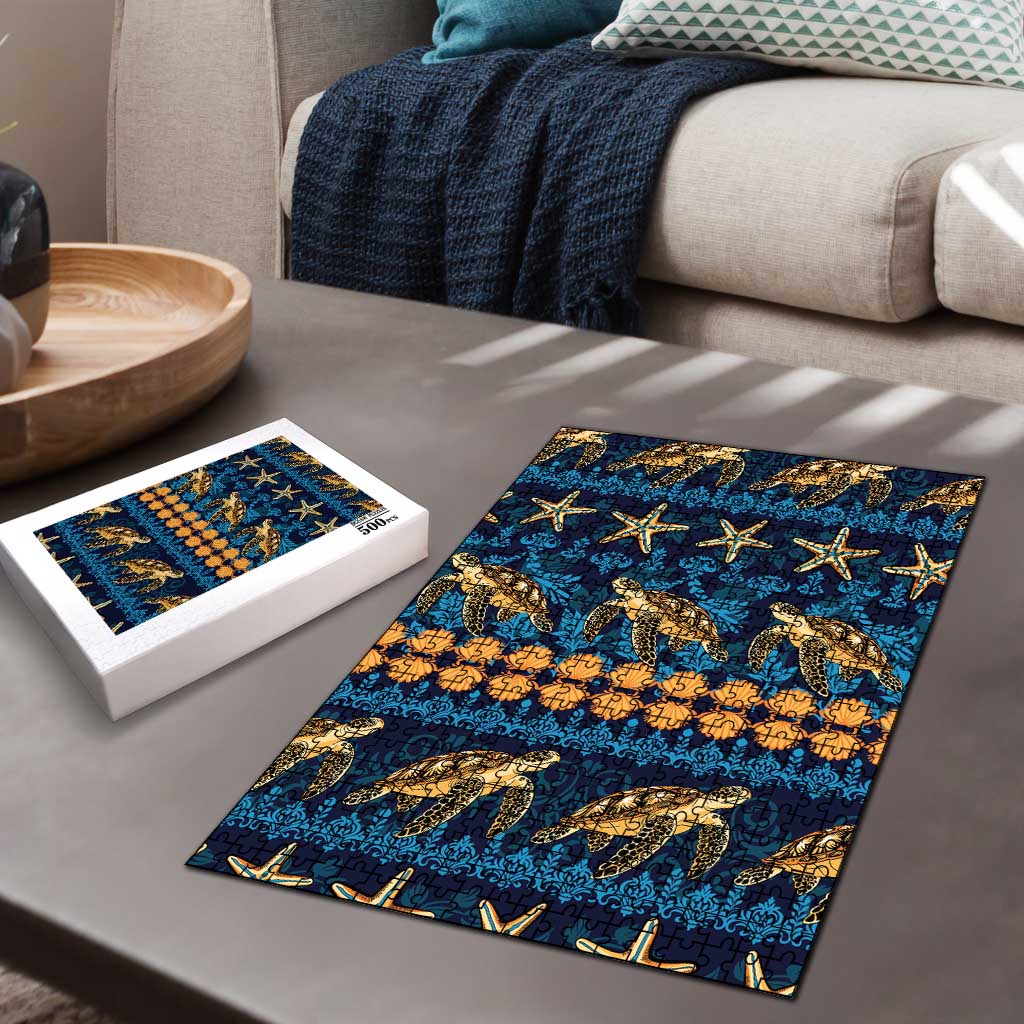 Hawaii Turtles Starfish Unique Pattern Puzzle LT01 - Polynesian Pride