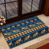 Hawaii Turtles Starfish Unique Pattern Rubber Doormat LT01 - Polynesian Pride