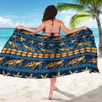 Hawaii Turtles Starfish Unique Pattern Sarong - Polynesian Pride
