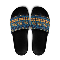 Hawaii Turtles Starfish Unique Pattern Slide Sandals - Polynesian Pride