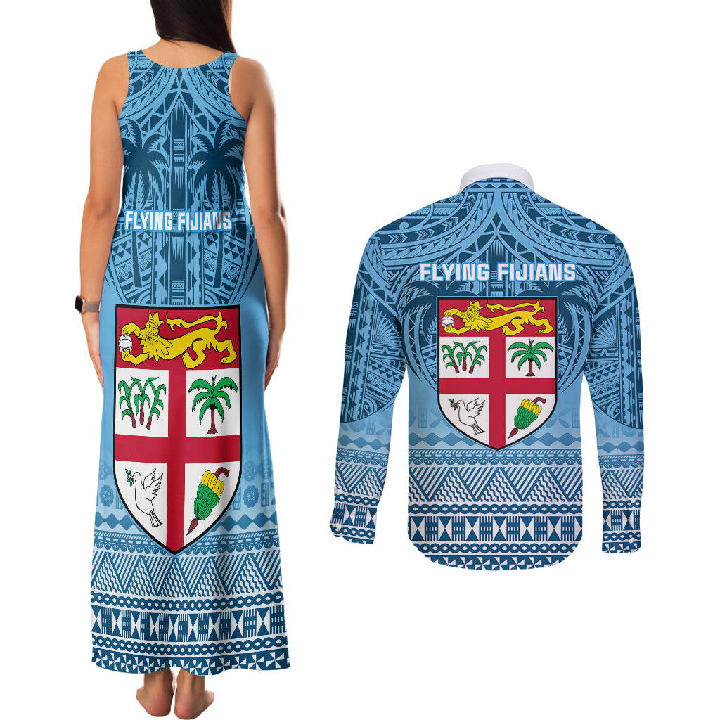fiji-rugby-couples-matching-tank-maxi-dress-and-long-sleeve-button-shirts-fijian-go-2023-world-cup