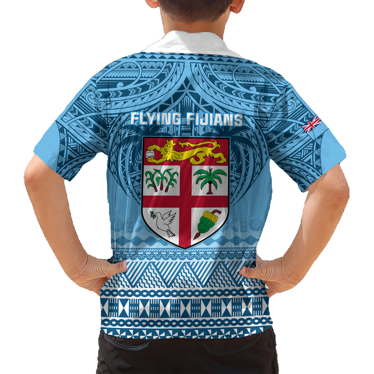 Fiji Rugby Kid Hawaiian Shirt Fijian Go 2023 World Cup LT01 - Polynesian Pride