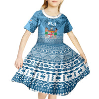 Fiji Rugby Kid Short Sleeve Dress Fijian Go 2023 World Cup LT01 - Polynesian Pride