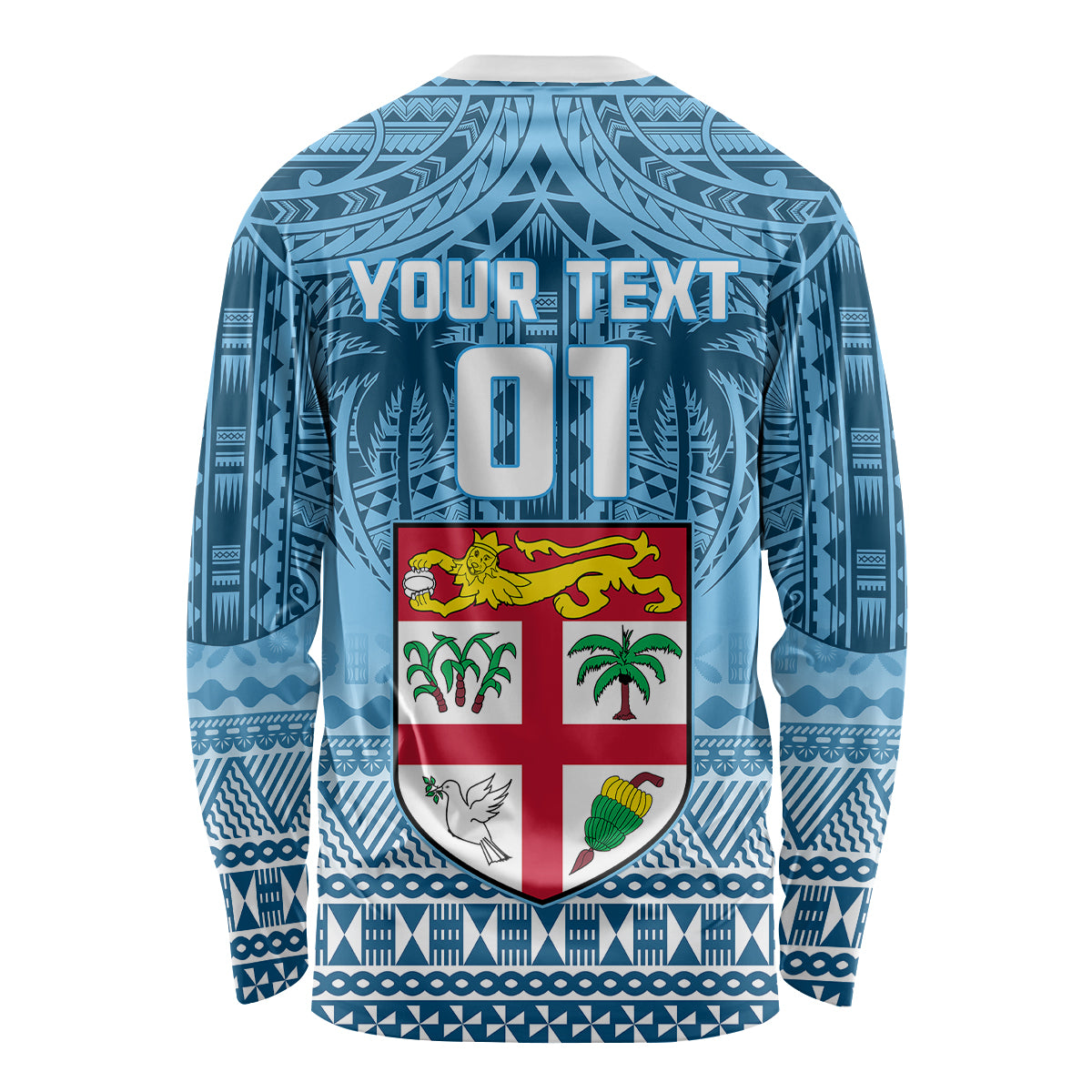 Custom Fiji Rugby Long Sleeve Shirt Fijian Go 2023 World Cup LT01 - Polynesian Pride