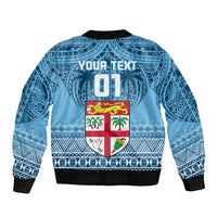 Custom Fiji Rugby Sleeve Zip Bomber Jacket Fijian Go 2023 World Cup LT01 - Polynesian Pride