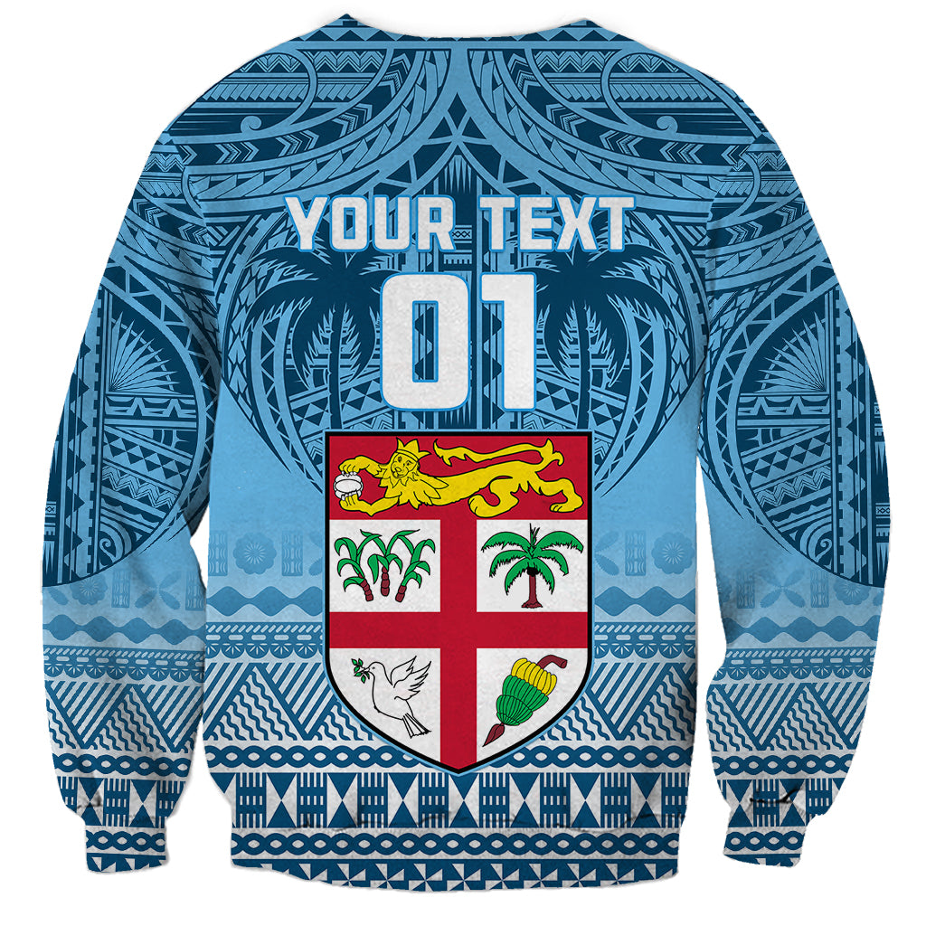 Custom Fiji Rugby Sweatshirt Fijian Go 2023 World Cup LT01 - Polynesian Pride