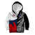 Custom New Zealand And France Rugby Kid Hoodie XV de France Kiwi Silver Fern 2023 World Cup LT01 - Polynesian Pride