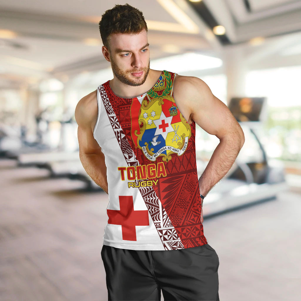 Tonga Rugby Men Tank Top Tongan Go 2023 World Cup LT01 - Polynesian Pride