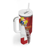 Tonga Rugby Tumbler With Handle Go Tongan LT01 - Polynesian Pride