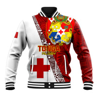 Custom Tonga Rugby Baseball Jacket Tongan Go 2023 World Cup LT01 Unisex Red - Polynesian Pride