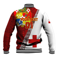 Custom Tonga Rugby Baseball Jacket Tongan Go 2023 World Cup LT01 - Polynesian Pride