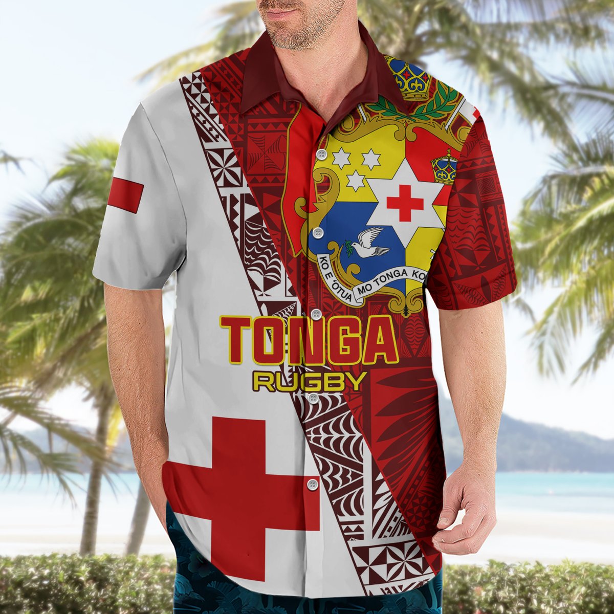 Custom Tonga Rugby Hawaiian Shirt Tongan Go 2023 World Cup LT01 - Polynesian Pride