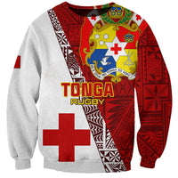 Custom Tonga Rugby Sweatshirt Tongan Go 2023 World Cup LT01 Unisex Red - Polynesian Pride