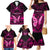 personalised-pink-out-family-matching-mermaid-dress-and-hawaiian-shirt-breast-cancer-awareness-polynesian-pattern-black-version