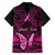 Personalised Pink Out Family Matching Puletasi Dress and Hawaiian Shirt Breast Cancer Awareness Polynesian Pattern Black Version LT01 - Polynesian Pride