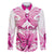 personalised-pink-out-family-matching-mermaid-dress-and-hawaiian-shirt-breast-cancer-awareness-polynesian-pattern-white-version