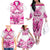 personalised-pink-out-family-matching-off-shoulder-long-sleeve-dress-and-hawaiian-shirt-breast-cancer-awareness-polynesian-pattern-white-version