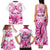 personalised-pink-out-family-matching-tank-maxi-dress-and-hawaiian-shirt-breast-cancer-awareness-polynesian-pattern-white-version