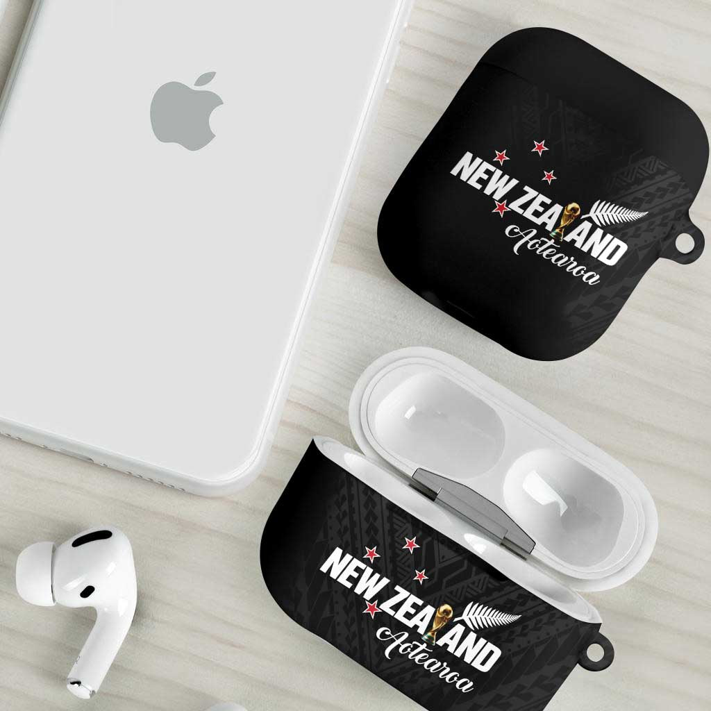 Football New Zealand AirPods Case Aotearoa United Black Version - Polynesian Pride