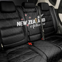 Football New Zealand Back Car Seat Cover Aotearoa United Black Version - Polynesian Pride