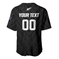Custom Football New Zealand Baseball Jersey Aotearoa United Black Version - Polynesian Pride