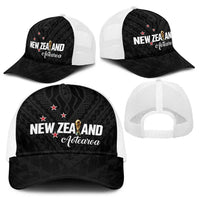 Football New Zealand Baseball Net Cap Aotearoa United Black Version - Polynesian Pride