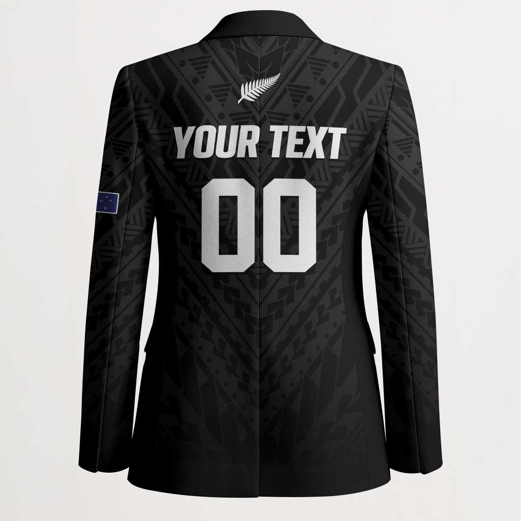 Custom Football New Zealand Blazer Aotearoa United Black Version - Polynesian Pride