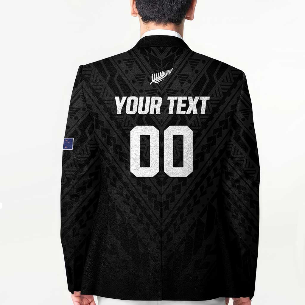 Custom Football New Zealand Blazer Aotearoa United Black Version - Polynesian Pride
