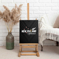 Football New Zealand Canvas Wall Art Aotearoa United Black Version - Polynesian Pride
