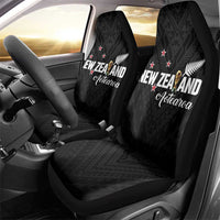 Football New Zealand Car Seat Cover Aotearoa United Black Version - Polynesian Pride