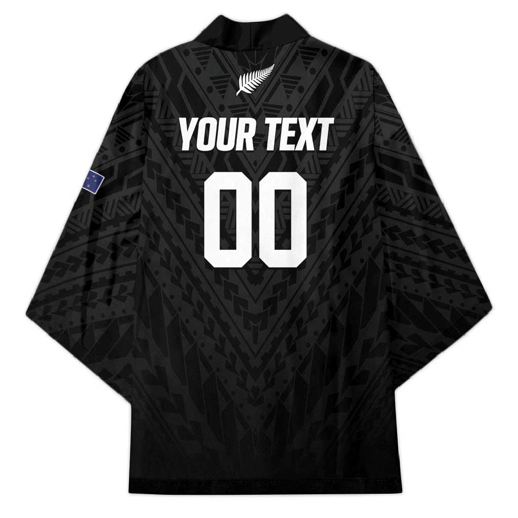 Custom Football New Zealand Kimono Aotearoa United Black Version - Polynesian Pride