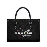 Football New Zealand Leather Bag Aotearoa United Black Version - Polynesian Pride