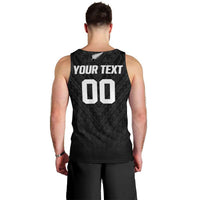 Custom Football New Zealand Men Tank Top Aotearoa United Black Version - Polynesian Pride