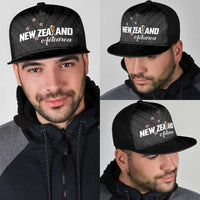 Football New Zealand Mesh Trucker Cap Aotearoa United Black Version - Polynesian Pride