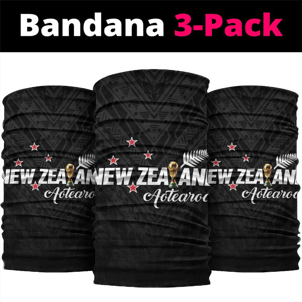 Football New Zealand Neck Gaiter Aotearoa United Black Version - Polynesian Pride