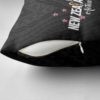 Football New Zealand Pillow Cover Aotearoa United Black Version - Polynesian Pride
