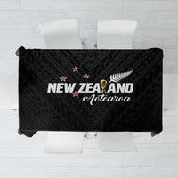 Football New Zealand Tablecloth Aotearoa United Black Version - Polynesian Pride